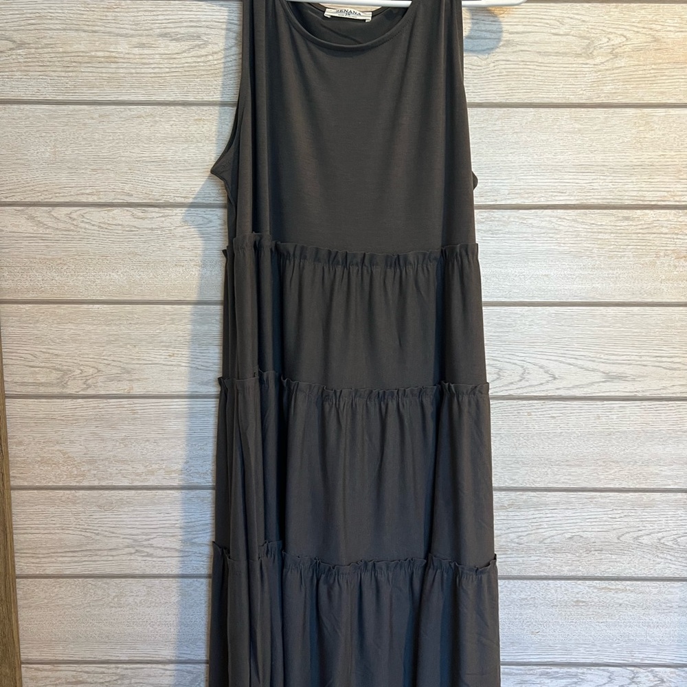 Chic Sleeveless Black Maxi Dress